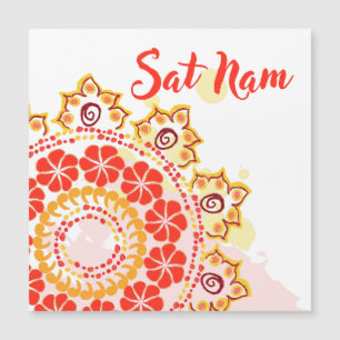 Sat Nam Mandala Magnetkarte