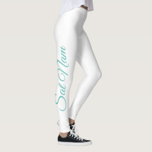 Sat Nam Mantra Script-Leggings Leggings