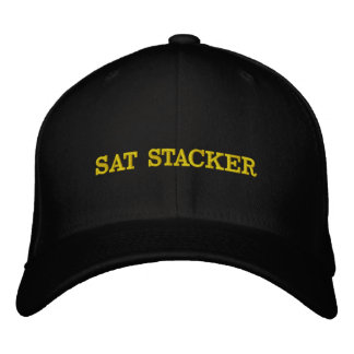 Sat Stacker Hodl Tight Bitcoin Crypto Gelber Text Bestickte Baseballkappe
