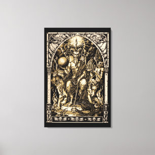 Satan begeisterte die 24x36 Leinwand Wall Art