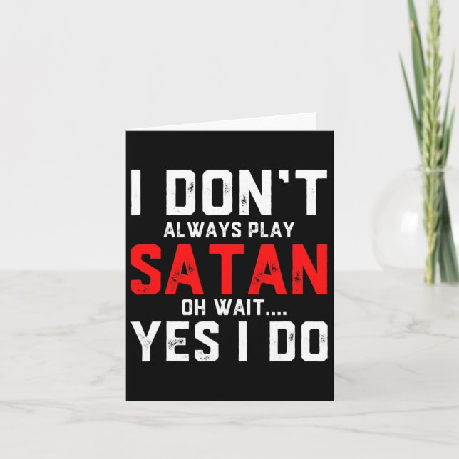 Satan Costume Devil Halloween Kostüm Satan Karte (Vorderseite)