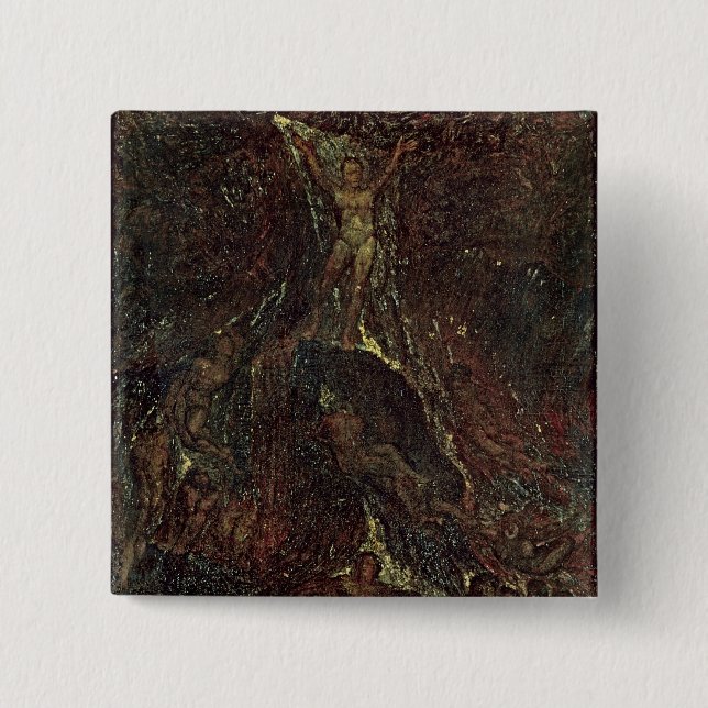 Satan, das seine Legionen aufruft Button (Vorderseite)