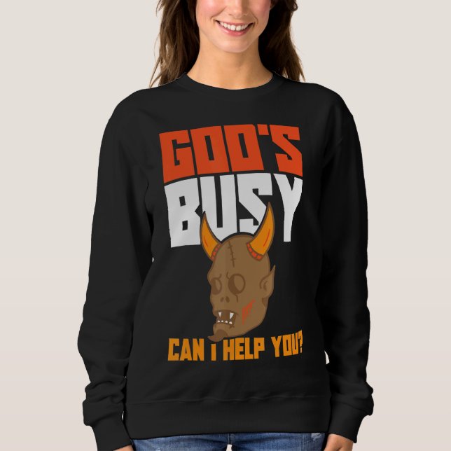 Satan Devil Occult Satanic Evil Lucifer 2 Sweatshirt (Vorderseite)