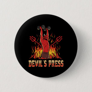 Satan Devil's Press-Bodybuilding Button