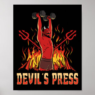 Satan Devil's Press-Bodybuilding Poster