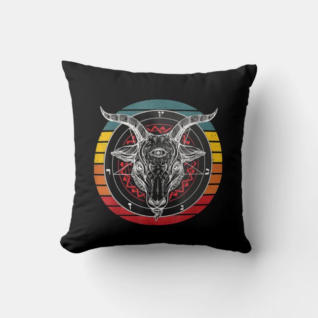 Satan Goat, Ziegengeschenk Kissen (Vorderseite)