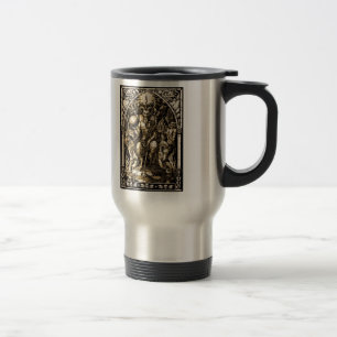 Satan inthronisierte reisebecher