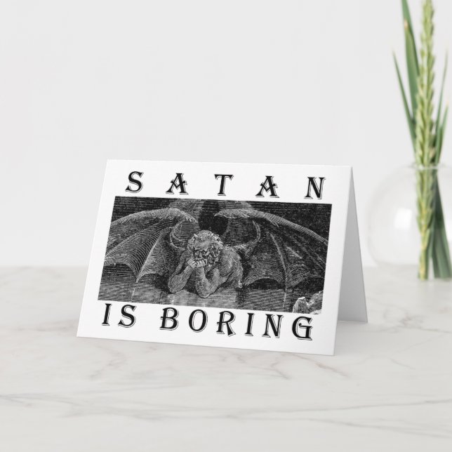 SATAN is BORING Bulk Karte (Vorderseite)