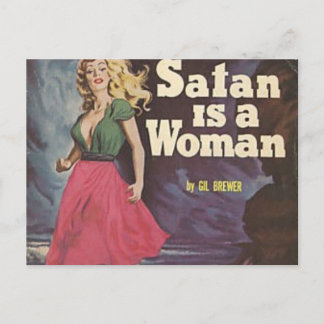 Satan ist eine Frau! Postkarte