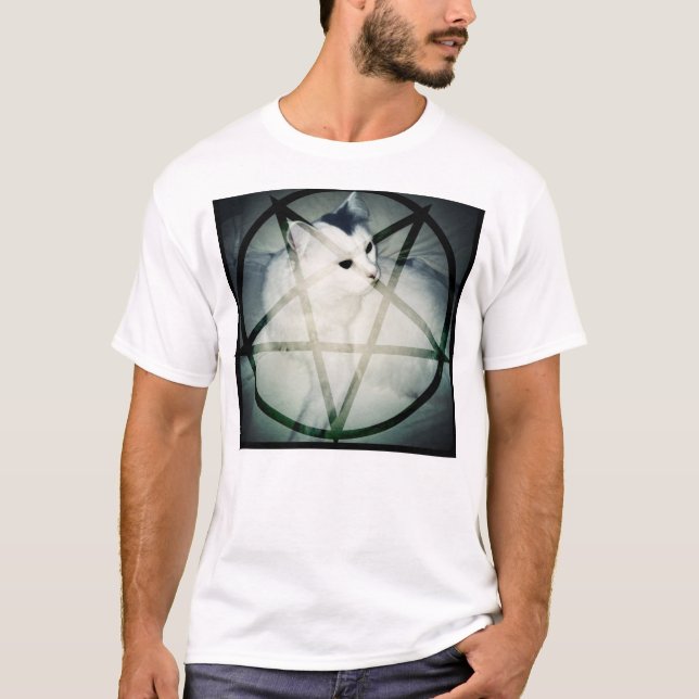 satan Katze T-Shirt (Vorderseite)