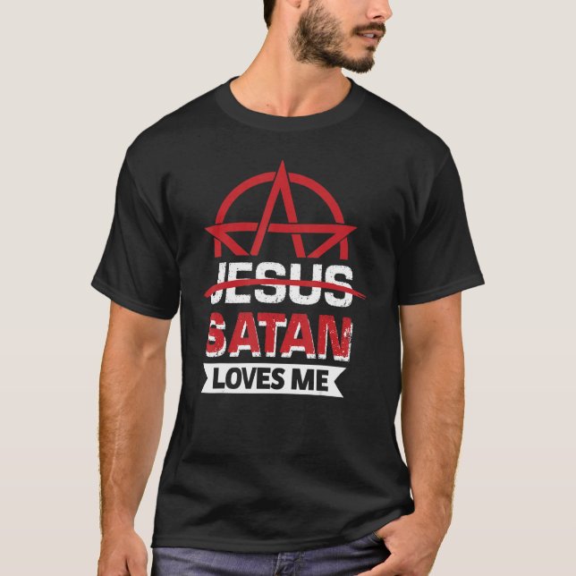 Satan Lieben Gothic Stolz T-Shirt (Vorderseite)