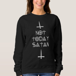 Satan Lucifer Occult Aesthetic Grunge Gothic Paste Sweatshirt