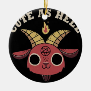 Satan Niedlich als Hell Keramik Ornament
