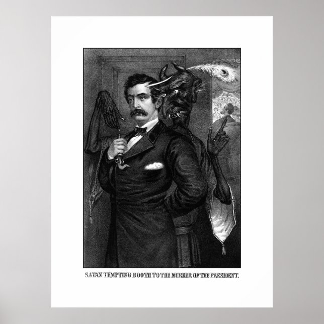Satan Tempting John Wilkes Booth Poster (Vorne)