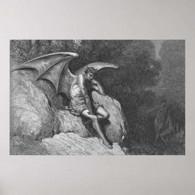 Satan Thinking Poster (Vorne)