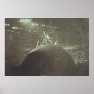 Satan unter Vorsitz des Höllenrats, 1824 Poster