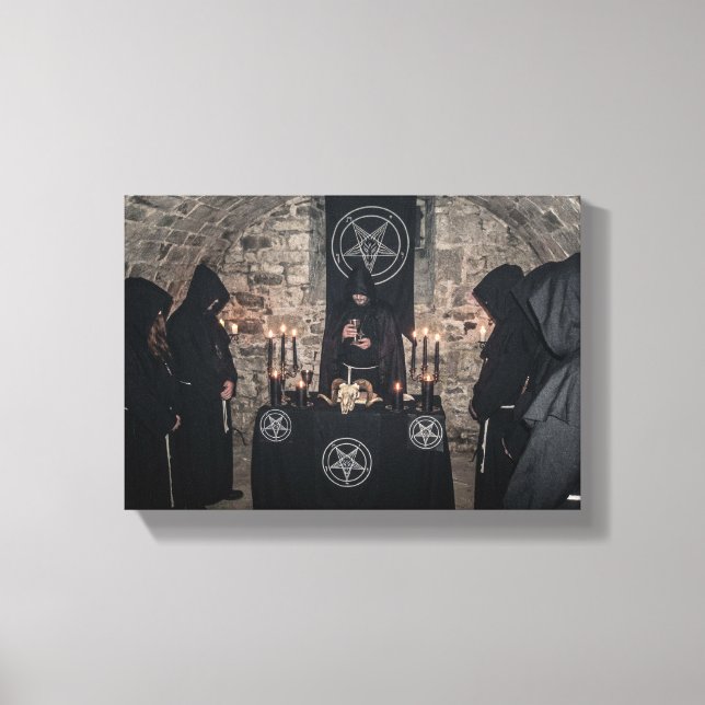 Satanic Black Mass Leinwanddruck (Vorderseite)
