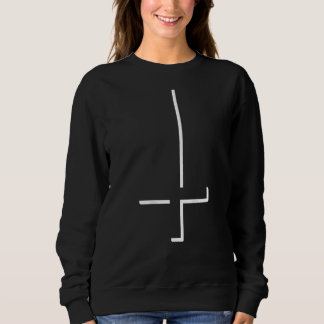 Satanic Cross I Upside Down Cross I Goth I Cross Sweatshirt