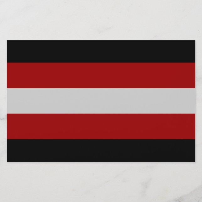 Satanic Flag (Satanismus) Briefpapier (Vorderseite)