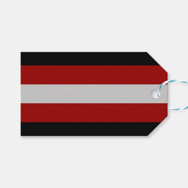 Satanic Flag (Satanismus) Geschenkanhänger (Vorderseite (Horizontal))