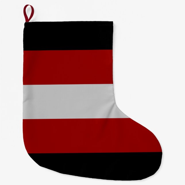 Satanic Flag (Satanismus) Großer Weihnachtsstrumpf (Vorderseite)