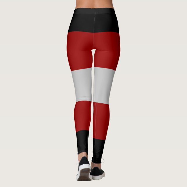 Satanic Flag (Satanismus) Leggings (Rückseite)