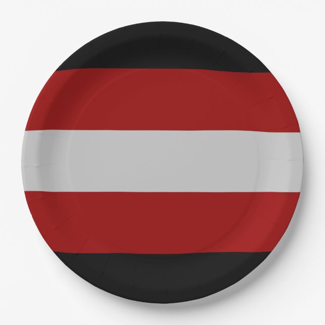 Satanic Flag (Satanismus) Pappteller (Vorderseite)
