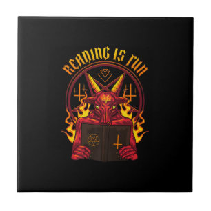 Satanic Pagan Goat Premium Fliese