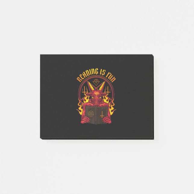 Satanic Pagan Goat Premium Post-it Klebezettel (Vorderseite)