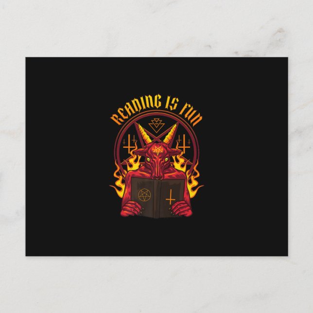 Satanic Pagan Goat Premium Postkarte (Vorderseite)