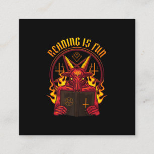 Satanic Pagan Goat Premium Quadratische Visitenkarte