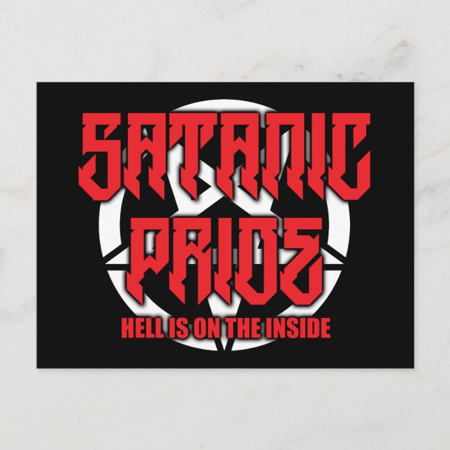 Satanic Pride Postcard Postkarte (Vorderseite)