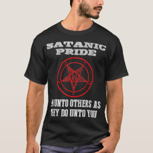 Satanic Pride Satanismus T Shirt Religiöse Geschen