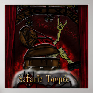 Satanic Toupee "Bestattungsinstitut"-Poster Poster