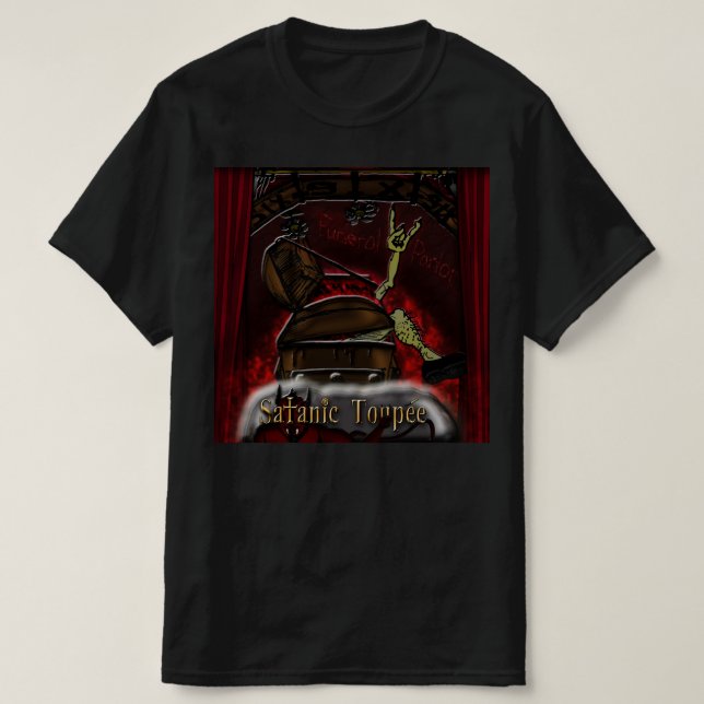 Satanic Toupee T - Shirt "Beerdigungsstube" (Design vorne)