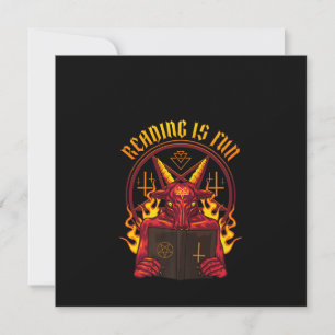 Satanisch paganer Ziegen Premium Einladung