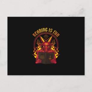 Satanisch paganer Ziegen Premium Postkarte