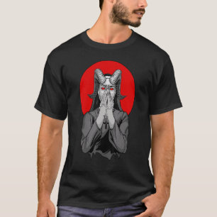 Satanische Baphomet-Nonne-Horror Unholy Nonne Dark T-Shirt
