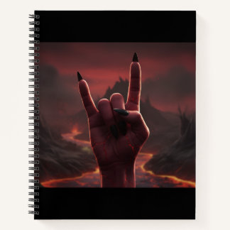 Satanischer Gruß Notizbuch