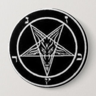 satanischer Pentagram Button
