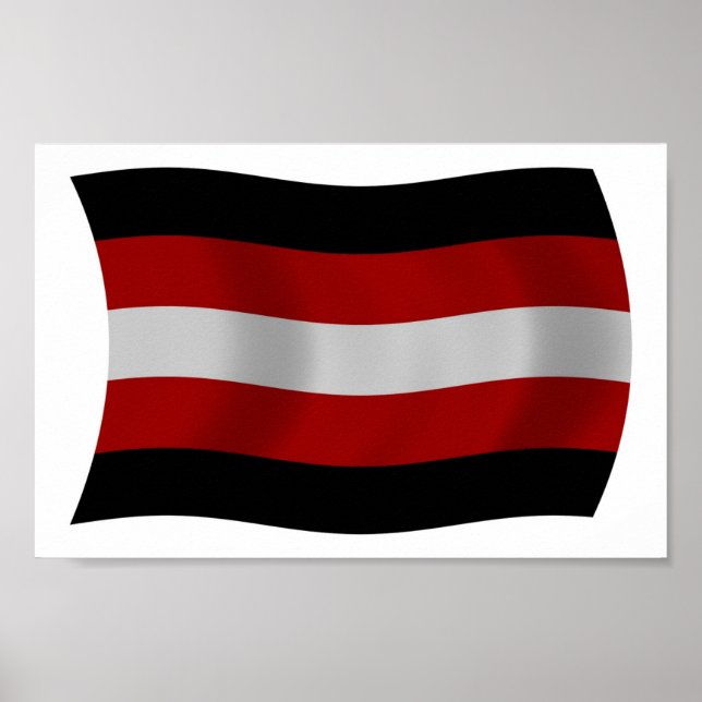 Satanismus Flag Poster Print (Vorne)