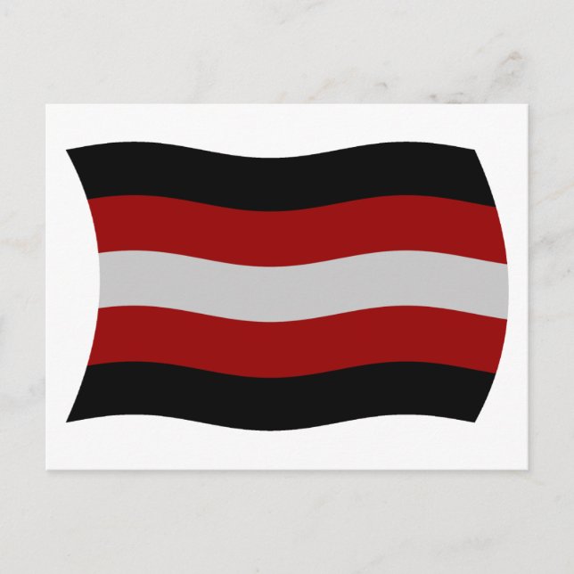 Satanismus Flagge Postkarte (Vorderseite)