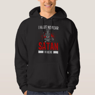 Satanismus Satanic Pentagram haben keine Angst Sat Hoodie