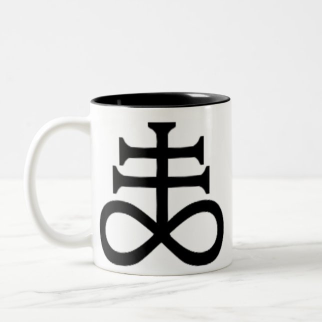 SATANKREUZ ZWEIFARBIGE TASSE (Links)