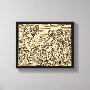 Satans Hexe-Ausschusschristentum 8x10 Leinwanddruck