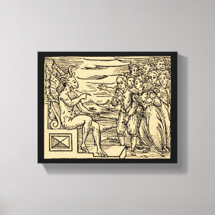 Satans Hexen nehmen seinen Namen 8x10 Leinwanddruck