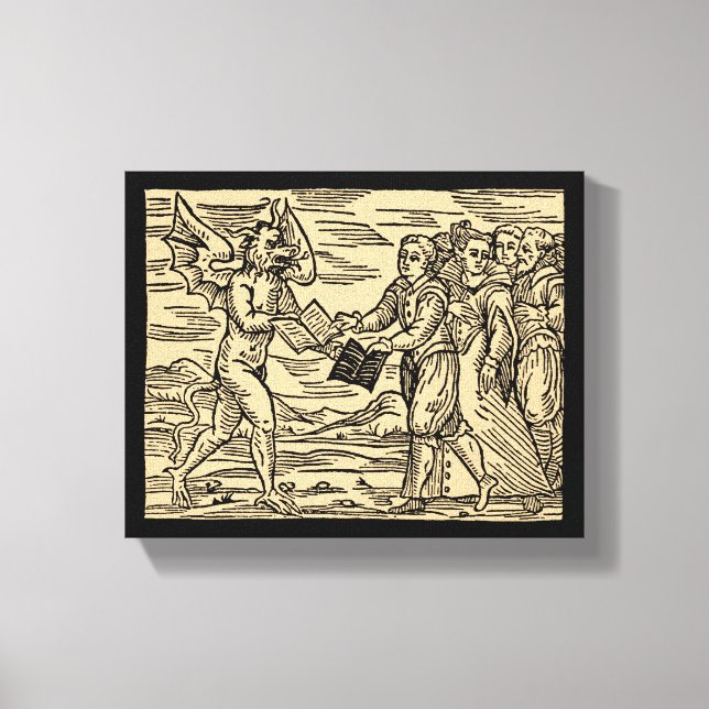 Satan's Hexen Swap Texte 8x10 Leinwanddruck (Vorderseite)