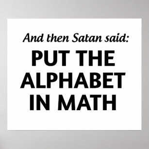 Satans Math Poster