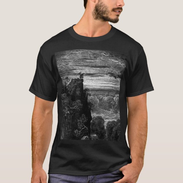 Satans Reise - Gustave Dore T-Shirt (Vorderseite)