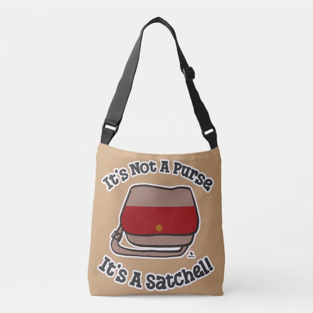 Satchel not Purin Fun Messenger Motto Tragetaschen Mit Langen Trägern (Vorderseite)